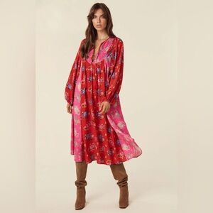 SPELL Solstice Boho Midi Dress